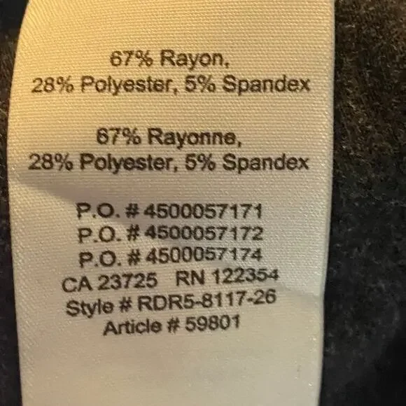 Aritzia Community Maxi Dress V Neck Jersey Knit Rayon Stretch Dark Gray XS - Picture 10 of 11